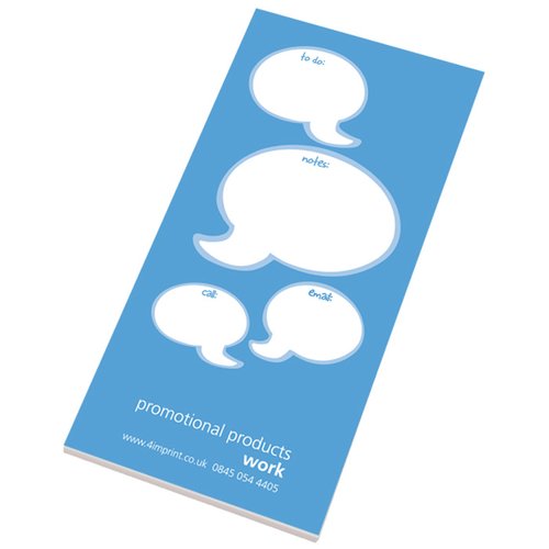 Additional Image 2 - a blue rectangular object with white speech bubbles