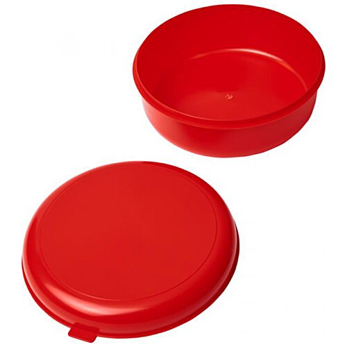 Additional Image 1 - a red plastic lid with a lid open
