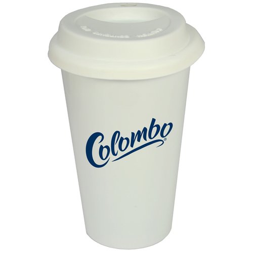 Additional Image 1 - a white coffee cup with a lid