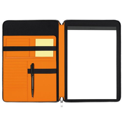 Additional Image 8 - a black and orange rectangular object with a white screen