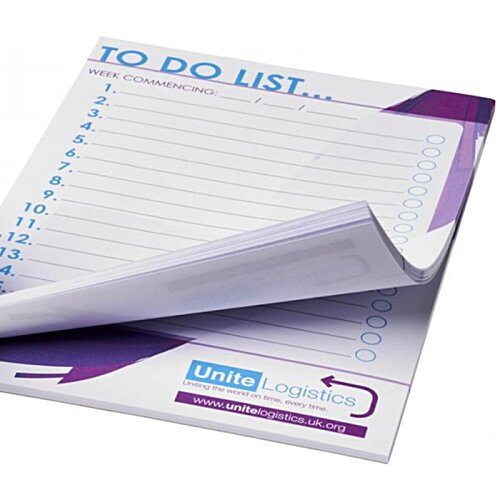 Additional Image 4 - a white paper with purple and blue writing