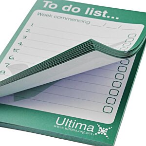 Additional Image 3 - a green and white notepad