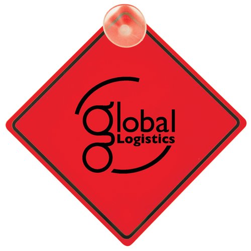 Additional Image 1 - a red diamond shaped sign with black text