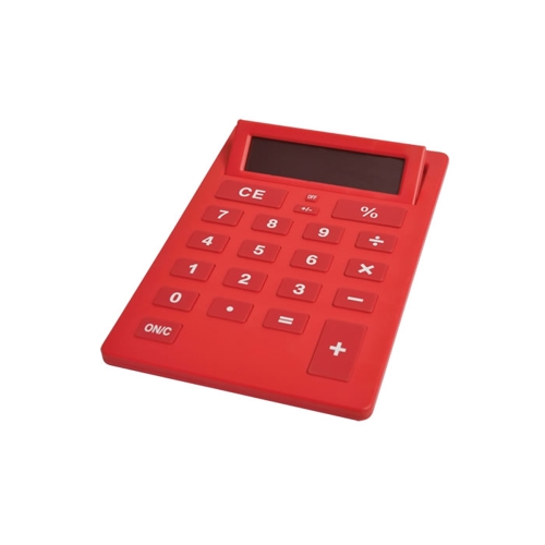 Additional Image 1 - a red calculator with a screen