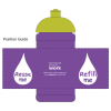View Image 2 of 3 of DISC 500ml Baseline Water Bottle - Water Drop Design