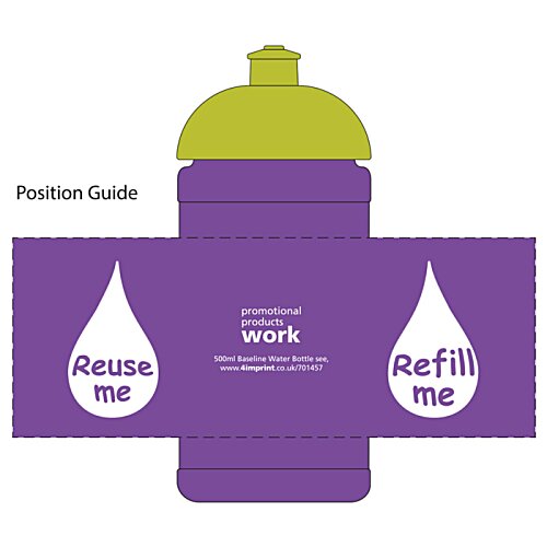 Additional Image 1 - a purple and yellow water bottle