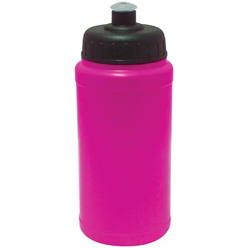 Additional Image 3 - a pink water bottle with a black lid