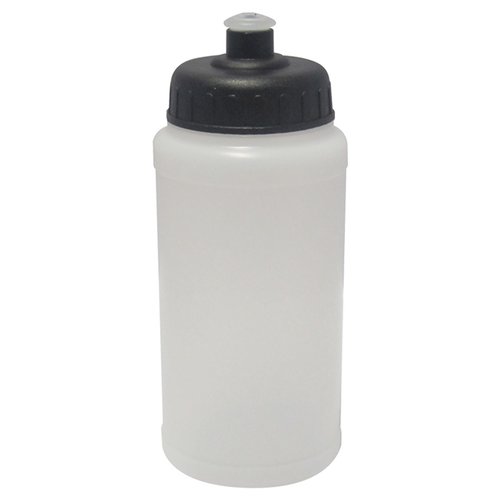 Additional Image 7 - a white plastic water bottle with a black lid