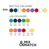 View Image 4 of 4 of 500ml Baseline Water Bottle - Sport Lid - Mix & Match - 3 Day