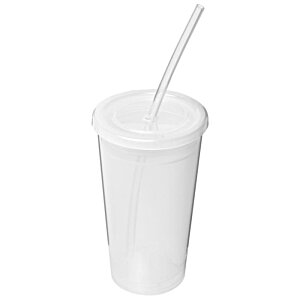 Additional Image 2 - a white cup with a straw