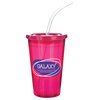 View Image 3 of 6 of DISC Stadium Cup - Flexible Straw