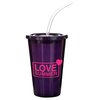 View Image 5 of 6 of DISC Stadium Cup - Flexible Straw