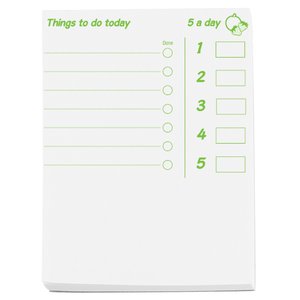 Additional Image 2 - a white notepad with green writing