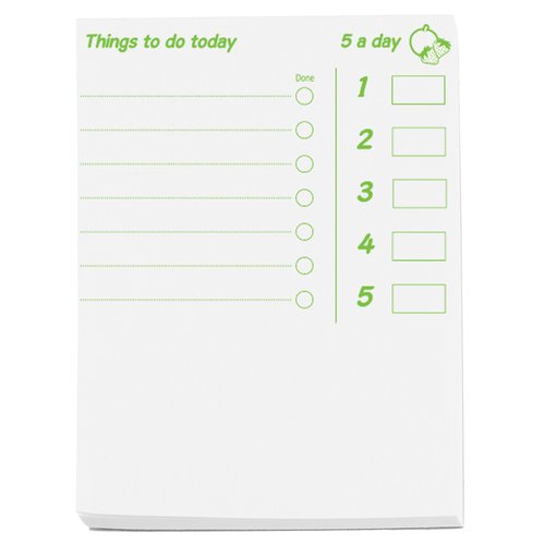 Additional Image 2 - a white notepad with green writing