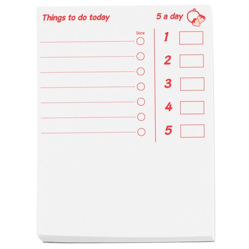 Additional Image 4 - a white paper with red text