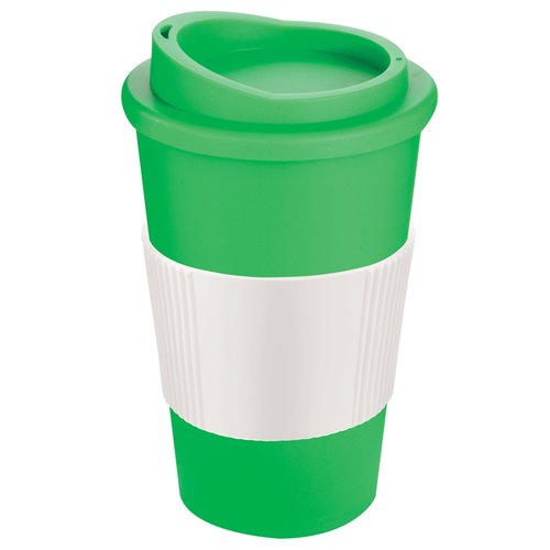 Additional Image 4 - a green coffee cup with a white lid