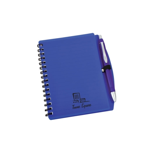 Additional Image 2 - a blue notebook with a pen