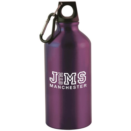 Additional Image 6 - a purple water bottle with a white logo
