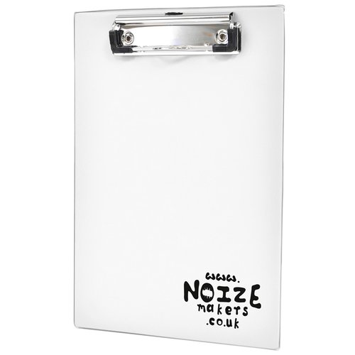 Additional Image 2 - a white clipboard with a silver handle