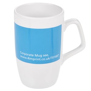 Additional Image 1 - a white mug with a blue label