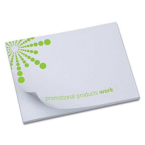 Additional Image 3 - a white square note with green design