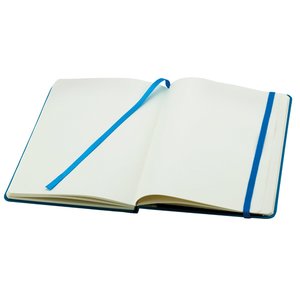 Additional Image 1 - a white notebook with blue stripes