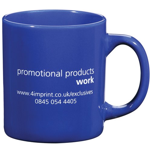 Additional Image 1 - a blue mug with white text on it