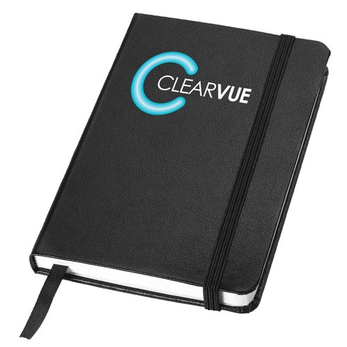 Additional Image 6 - a black notebook with a blue logo