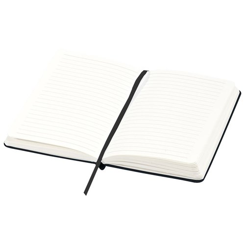 Additional Image 1 - a white notebook with a black band