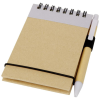 a notebook and pen on a white background