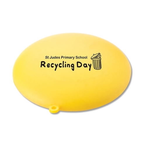 Additional Image 1 - a yellow oval object with black text