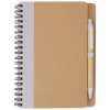 a notebook with a pen