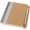 a notebook with a pen