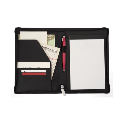 Additional Image 1 - a black folder with a white sheet of paper