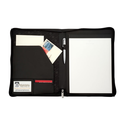 Additional Image 1 - a black folder with white paper