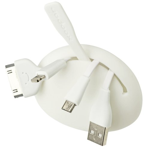 Additional Image 4 - a white cable with metal connectors