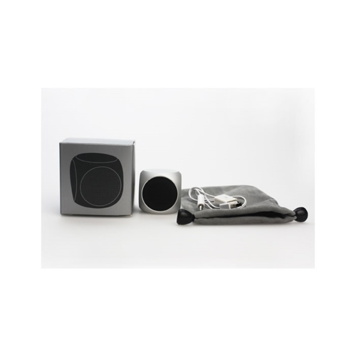Additional Image 2 - a small square speaker next to a small rectangular speaker