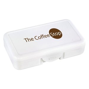 Additional Image 1 - a white plastic container with a brown logo