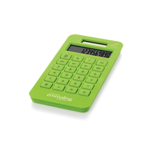 Additional Image 2 - a green calculator on a white background