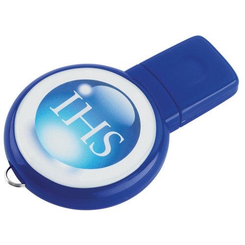 Additional Image 3 - a blue and white plastic whistle