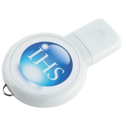 Additional Image 4 - a white whistle with a blue circle and a blue circle with a blue circle on it