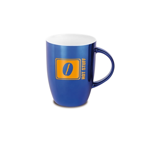Additional Image 4 - a blue mug with a yellow logo