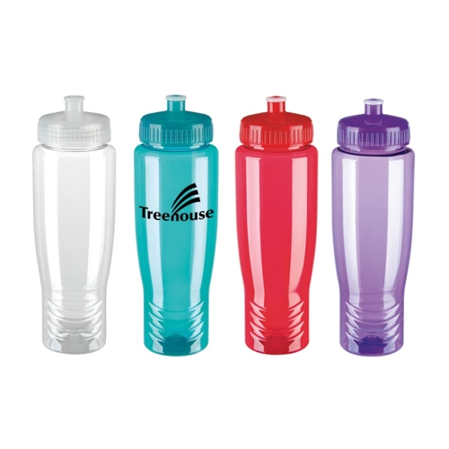 Additional Image 1 - a group of colorful plastic water bottles