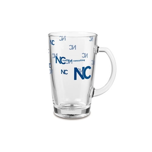 Additional Image 1 - a clear glass with blue text