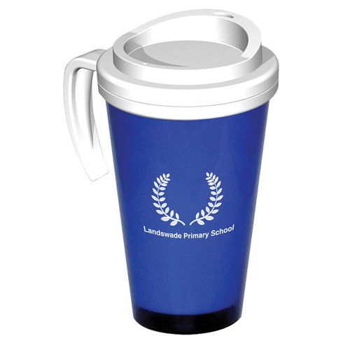 Additional Image 1 - a blue and white coffee cup