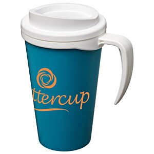 Additional Image 4 - a blue and white coffee cup