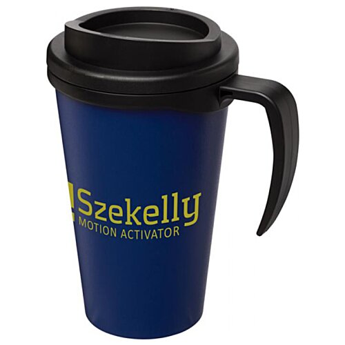 Additional Image 3 - a blue and black coffee mug