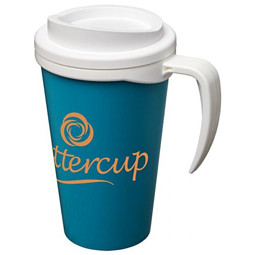 Additional Image 4 - a blue and white coffee cup