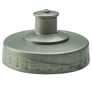 Additional Image 3 - a grey plastic cap with a round top