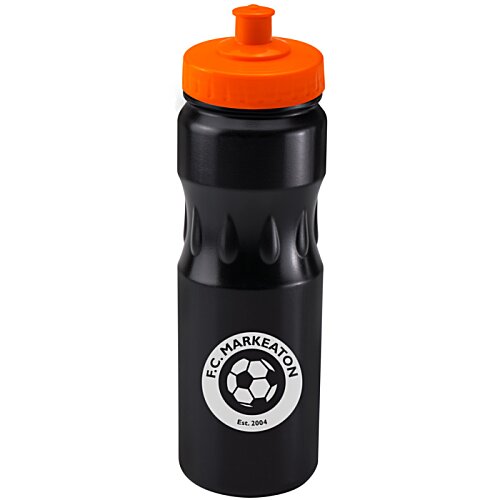 Additional Image 15 - a black and orange water bottle